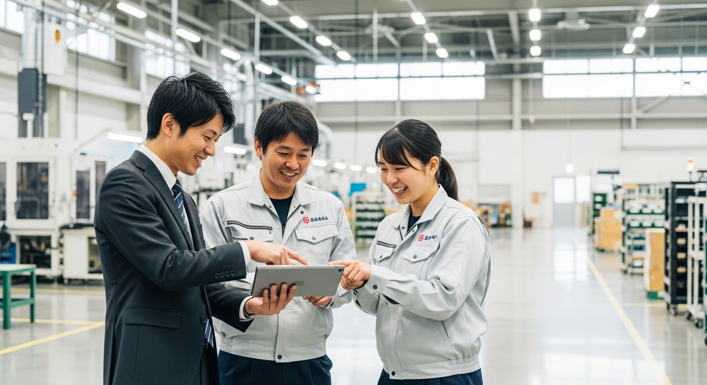 現場の従業員を巻き込んでいるイメージ