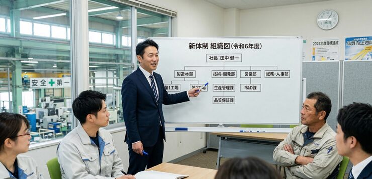 社内会議の様子